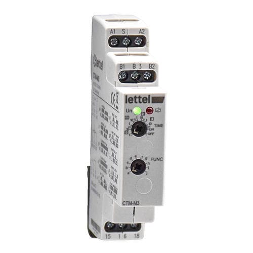 Temporizador analógico - CTM-M3R - Lettel - retardado / en riel DIN / programable