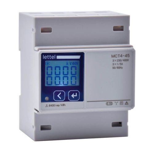 Contador de energía eléctrica trifásico - MCT4-x5 - Lettel - en riel DIN / digital / Modbus