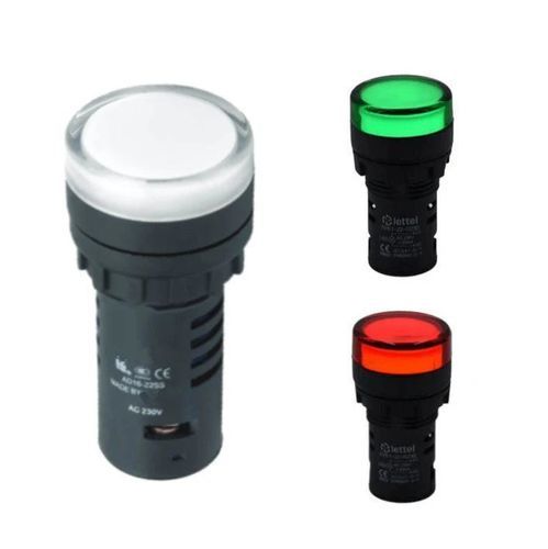 Indicador luminoso LED - SVE1-22 BI LED - Lettel - al ras / IP65 / IP68