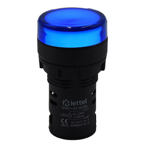 Indicador luminoso LED - SVE1-22 series - Lettel - al ras / IP67 / de señalización