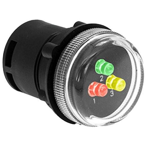 Indicador luminoso LED - SVE3-RGY - Lettel - al ras / montado en panel / redondo