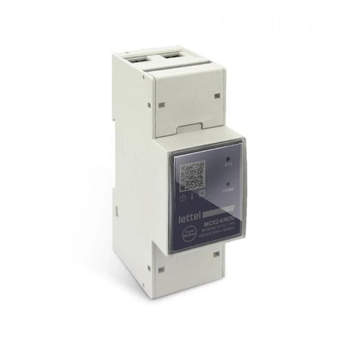 Contador de energía eléctrica monofásico - MCX2-6MOD - Lettel - en riel DIN / Modbus / Modbus RTU