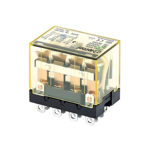 Relé electromecánico 24 Vcc - CRU-4C series - Lettel - 12 Vcc / 230 V CA / 380 V CA