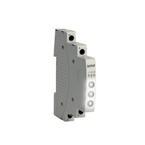 Indicador luminoso LED - SVM3-WWW-230  - Lettel - en riel DIN / de tensión trifásica