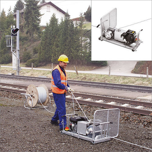 Cabrestante con motor térmico - SPW 10B - Vetter GmbH Kabelverlegetechnik - para cable / de doble tambor
