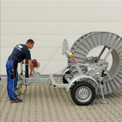 Remolque portabobina - KVS 2000/80G - Vetter GmbH Kabelverlegetechnik - para equipamiento industrial / de 2 ejes