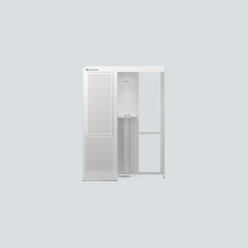 Cabina para fumadores con filtro HEPA - S 30 safety - Qleanair - de carbón activado / ignífuga