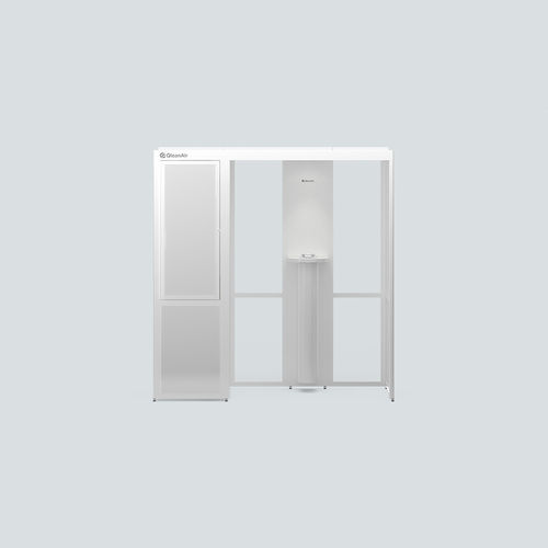Cabina para fumadores con filtro HEPA - S 40 Safety - Qleanair - de carbón activado / de aluminio / ignífuga