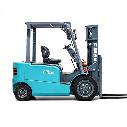 Carretilla elevadora alimentada por batería - CPD35 - Xuzhou FMAN Construction Machinery Manufacture Co., Ltd. - con operador sentado / para manipulación / para almacén