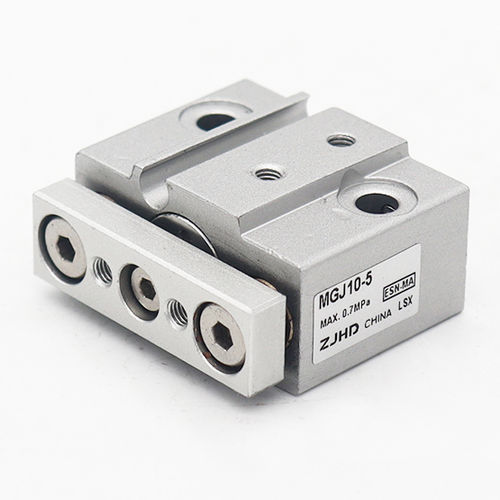 Cilindro neumático - MGJ10-5 - ZJHD Automation Technology Co., Ltd. - con varilla de pistón guiada / de doble efecto / de indexación