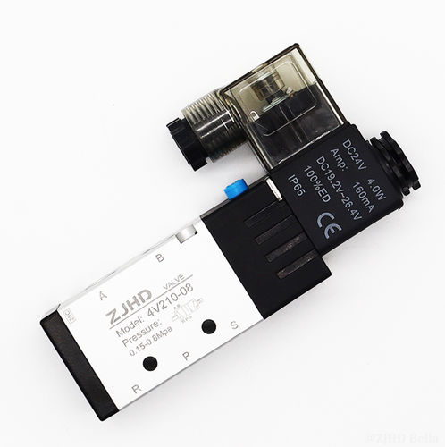 Distribuidor neumático de control asistido - 4V210-08B - ZJHD Automation Technology Co., Ltd. - accionado por solenoide / de 5/2 vías / 1/4"