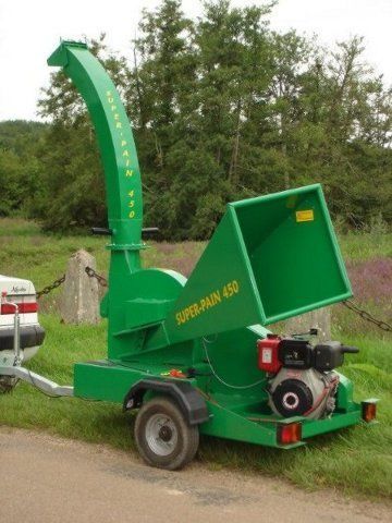 Trituradora de ramas móvil - SUPER-PAIN 450 G - EQUIPE JEAN PAIN SARL - en remolque / montada en tractor