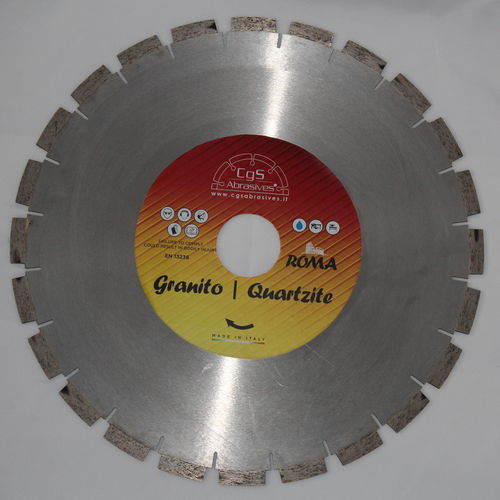Hoja de corte de diamante - CgS Abrasives - para materiales de alta dureza / para granito / para cuarzo