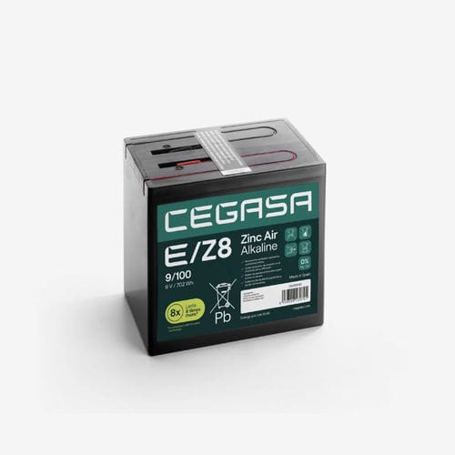 Batería rectangular - E/Z8 9/100A - Cegasa Energía SLU - 9 V / industrial / para equipos de telecomunicaciones