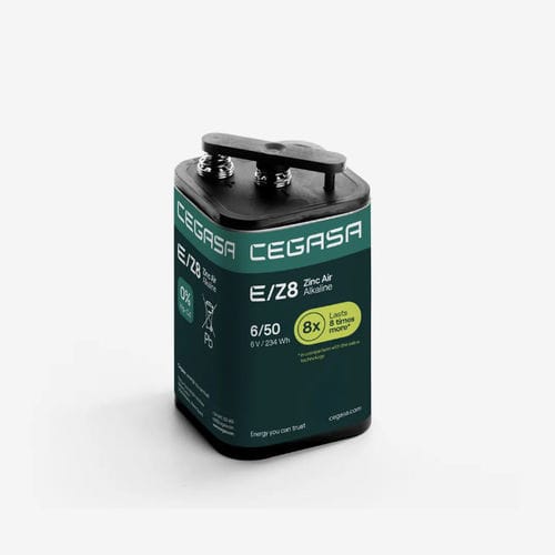 Batería rectangular - E/Z8 6/50 - Cegasa Energía SLU - 6 V / industrial / para equipos de telecomunicaciones