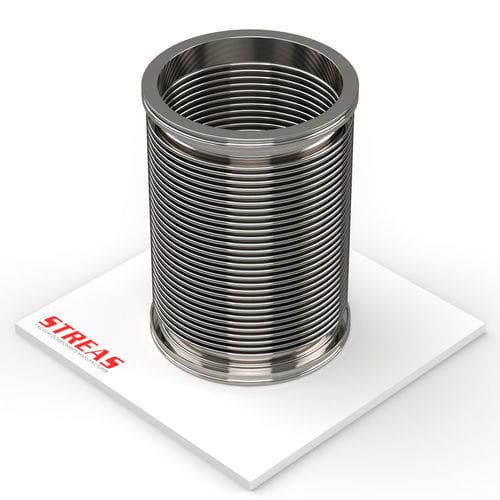 Fuelle circular - S63ISOK-130-1/4 - Streas srl - de acero inoxidable