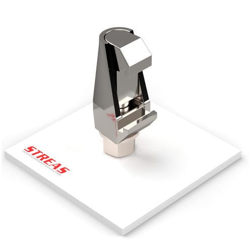 Elemento de apriete manual - GS series - Streas srl - de acero inoxidable / de aluminio / con brida