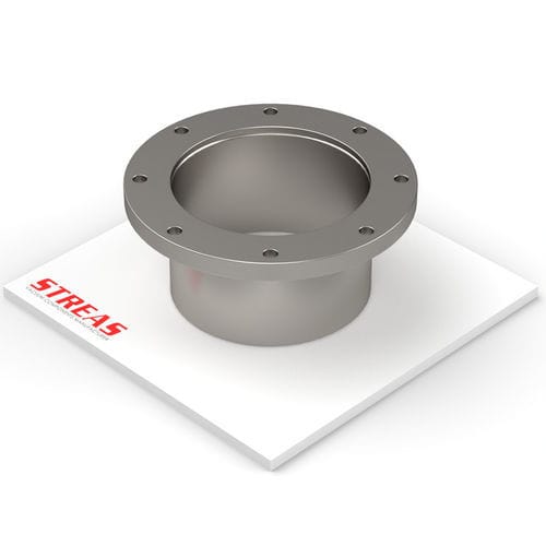 Brida de tubos - FT series - Streas srl - de vacío / de acero inoxidable / perforada