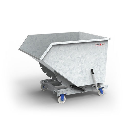Volquete auto-basculante de acero galvanizado - WB620G - AARDWOLF INDUSTRIES LLC - de acero / para residuos / de residuos industriales