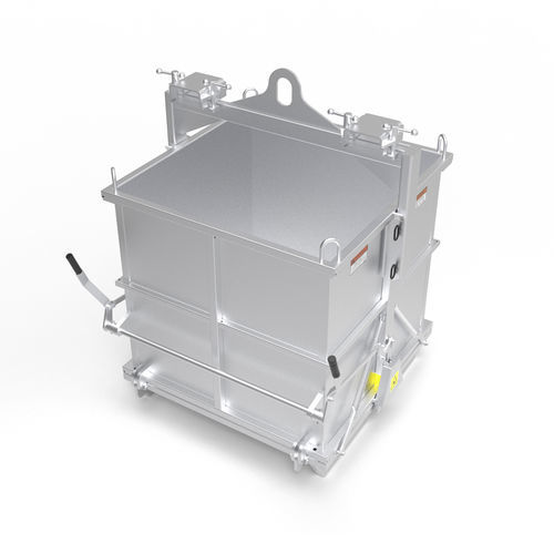 Volquete auto-basculante de acero - ADBB-2000 - AARDWOLF INDUSTRIES LLC - de acero galvanizado / para residuos / de residuos industriales