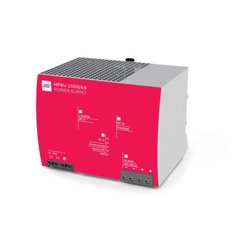 Alimentación eléctrica en riel DIN - MPSU-1500-48-IB - Synapticon GmbH - AC/DC / de salida simple / conmutada