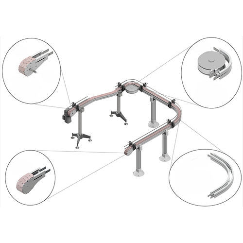 Transportador con rampa - MODU System (M) Sdn.Bhd. (MODU Group) - recto / de transporte / flexible
