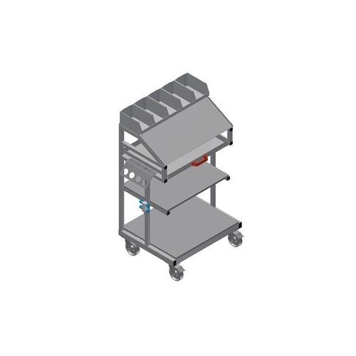 Carro de transporte - WKW 800 - ELUMATEC - de acero / con cajones / portaherramientas
