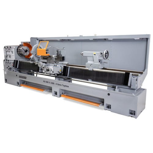 Torno convencional - HU 660x3300-4 Vario Topline DRO - Huvema B.V. - horizontal / rígido / de producción