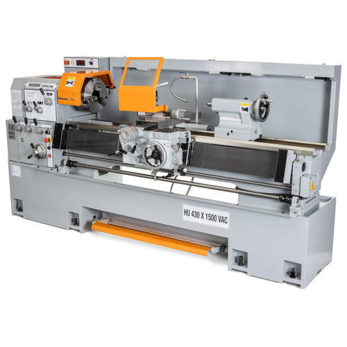 Torno convencional - HU 430x1500-4 VAC Topline DRO - Huvema B.V. - horizontal / para mecanizado de ejes / de producción
