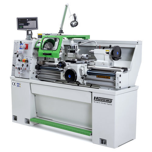 Torno convencional - HU 360x750-4 VAC Topline DRO - Huvema B.V. - horizontal / Camlock D1-4