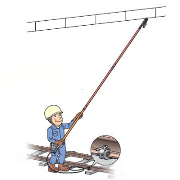 Gancho para racor - Hasegawa Electric Co., Ltd. - para cable / para suelos / de metal
