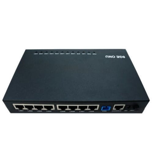 Unidad de red óptica de interior - GPU080-8GL-PSE - Guangzhou Yuhong Technology CO., Ltd - con adaptador de alimentación exterior / con chasis metálico / vía Ethernet