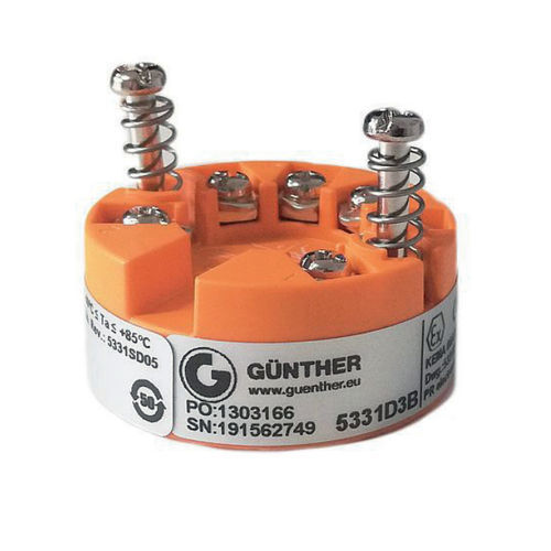 Transmisor de temperatura en riel DIN - GT5331D3B - GÜNTHER GmbH Temperaturmesstechnik - termopar / RTD / PROFIBUS