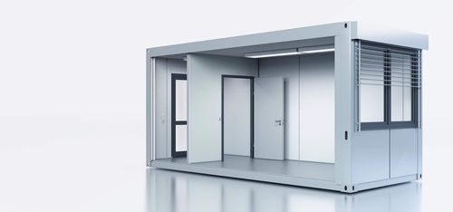 Caseta de obra de almacenamiento - Mietsystem PLUS - KLEUSBERG - para aula / para sanitario / para la logística