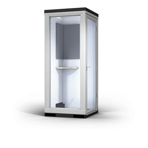 Sistema "room in room" para 1 persona - CoWoCube® - KLEUSBERG - con iluminación integrada / para 2 personas / acústico