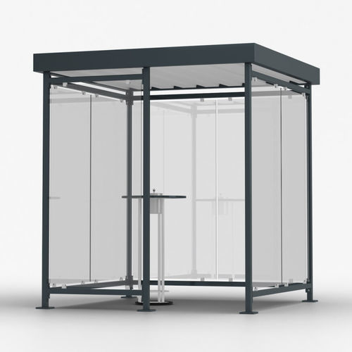 Caseta de obra de almacenamiento - TRENDLINE - KLEUSBERG - acristalados / modular / para espacio público