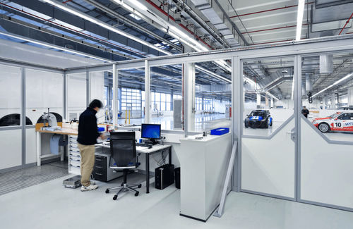 Tabique de taller - Systemraum TRENDLINE - KLEUSBERG - modular / flexible