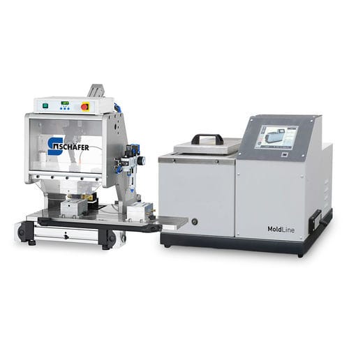 Moldeadora aplicación de cola termofusible - MoldLine 850 BASIC - Schäfer Group - para hilos / automática / con molduras