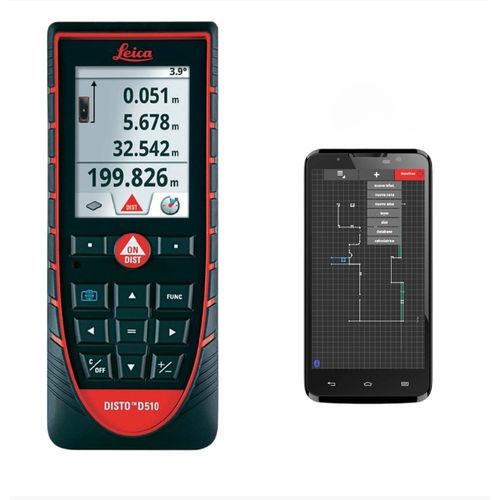 Telémetro láser - D510 - DRC SRL.it - portátil / con pantalla LCD / con medición indirecta