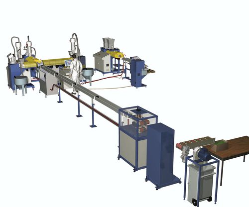 Línea de extrusión refrigerada con agua - SCAMEX - de doble tornillo / a medida / para peletización