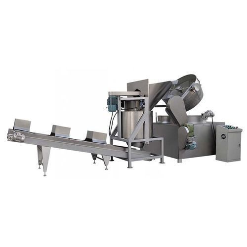 Línea de fritura para aperitivos - Jinan Arrow Machinery Co., Ltd. - para carne / para pescado / de hortalizas