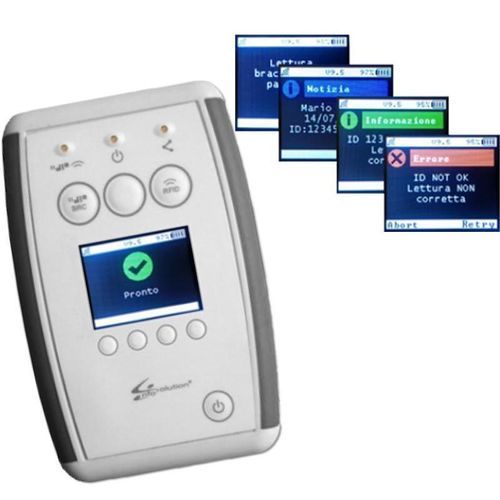 Sistema RFID portátil - Info Solution - con pantalla LED / de adquisición de datos / para la logística