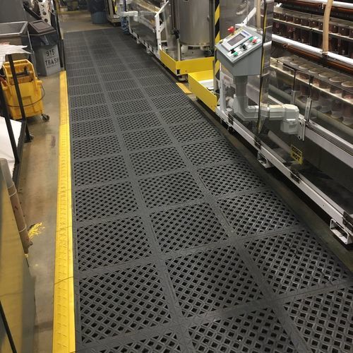 Loseta de PVC - H2 series - Rebourne - antideslizante / resistente al aceite / industrial
