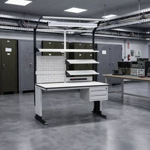 Banco de trabajo de acero - Summit Flex - Forison - para ensamblaje / para taller / industrial