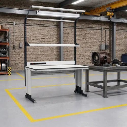 Banco de trabajo de acero - Summit Max - Forison - para ensamblaje / para taller / industrial