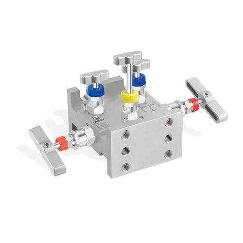 Manifold de 5 vías - Panam Valve - de PTFE / para aplicaciones de altas temperaturas / para electroválvula