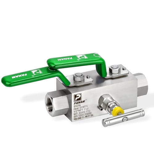 Válvula de presión - Panam Valve - manual / doble bloqueo y purga / de aislamiento