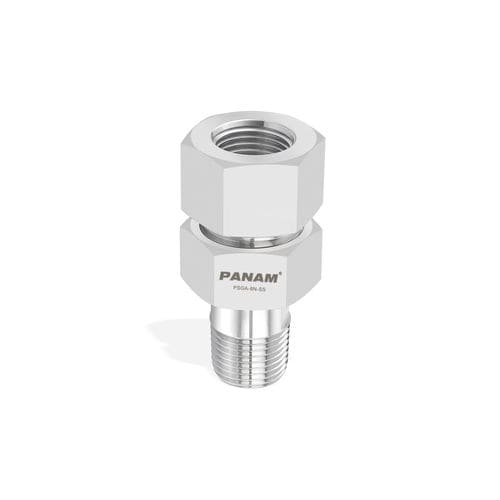Adaptador roscado - PSGA series - Panam Valve - macho / hembra / para calibre