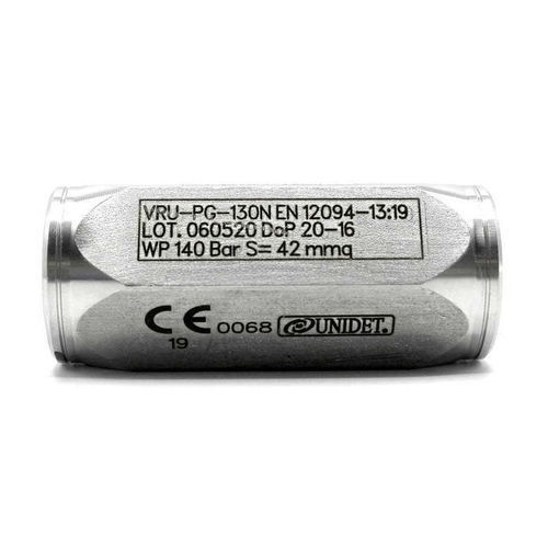 Válvula de retención para CO2 - VRU-PG - UNIDET.EU - para gas / desatascadora / de alta presión