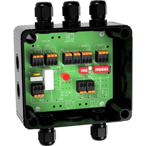 Módulo E/S digital - FBB-2DI1DO-R.24.AMP - Romutec Steuer- u. Regelsysteme GmbH - RS-485 / BACnet / con salida de relé